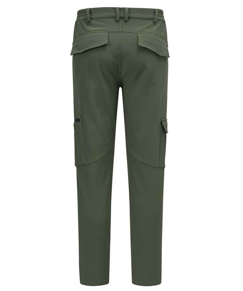 Gopune Women's Snow Ski Waterproof Softshell Snowboard Pants Outdoor Hiking Fleece Lined (Army Green,L) - Image 2